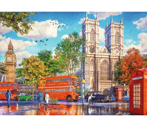 Trefl - Puzzle - Premium Plus Tea Time: Pohled na Londýn / 1000 dílků / 68.3 x 48 cm / věk 12+