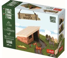 Trefl - Stavebnice - BRICK TRICK Stáj S / 30 dílů / věk 6+