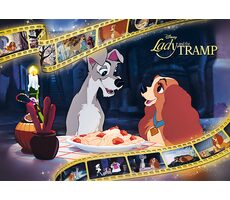 Trefl - Puzzle - Premium Plus Iconic Moments: Lady a Tramp / 1000 dílků / 68.3 x 48 cm / věk 12+