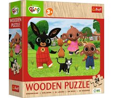 Trefl - Puzzle - Dřevěné puzzle Bing: Seznamte se s Bingem / 24 dílků / 28 x 19.5 cm / věk 3+