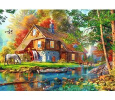 Trefl - Puzzle - Mlýn u řeky / 500 dílků / 48 x 34 cm / věk 10+