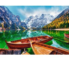 Trefl - Puzzle - Jezero Braies, Itálie / 500 dílků / 48 x 34 cm / věk 10+