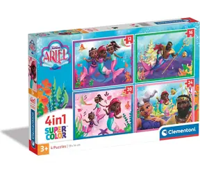 Clementoni PUZZLE Ariel 4v1 / 12+16+20+24 dílků / od 3 let