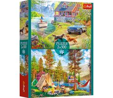 Trefl - Puzzle - Letní Relax / 2x 500 dílků / 48 x 34 cm / věk 10+