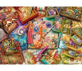 Trefl - Puzzle - Premium Plus Tea Time: Scrapbooking / 1000 dílků / 68.3 x 48 cm / věk 12+