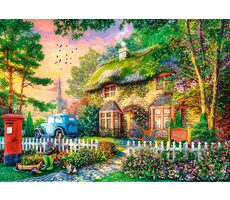 Trefl - Puzzle - Premium Plus Tea Time: Stoney Lane Cottage / 1000 dílků / 68.3 x 48 cm / věk 12+