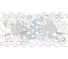 Trefl - Puzzle - Pěnové puzzle Disney postavičky / 117 x 60 cm / věk 0+