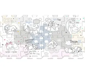 Trefl - Puzzle - Pěnové puzzle Disney postavičky / 117 x 60 cm / věk 0+