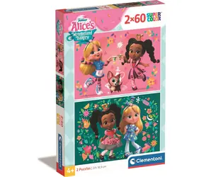 Clementoni PUZZLE Alenčina pekárna v říši divů / 2x60 dílků / od 5 let