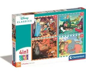 Clementoni PUZZLE Disney klasika 4v1 / 12+16+20+24 dílků) / od 5 let