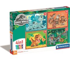 Clementoni PUZZLE Jurský svět 4v1 / 12+16+20+24 dílků / od 3 let 