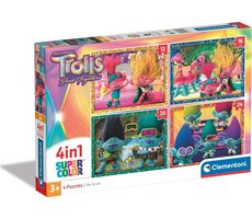 Clementoni PUZZLE Trollové 3 4v1 / 12+16+20+24 dílků / od 3 let