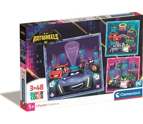 Clementoni PUZZLE Batwheels / 3x48 dílků / od 5 let
