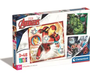 Clementoni PUZZLE Avengers / 3x48 dílků / od 5 let