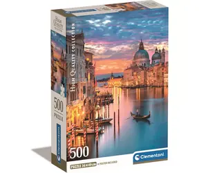 Clementoni PUZZLE Osvětlené Benátky / 500 dílků / od 10 let