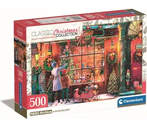 Clementoni PUZZLE Vánoční kolekce: Starý vánoční obchod / 500 dílků / od 10 let
