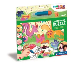 Clementoni PUZZLE s malováním vodou Water Magic: Dráčci / 15 dílků / od 3 let