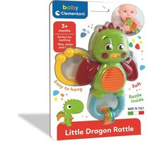 Clementoni BABY Chrastítko Malý dráček 2v1 / od 3 měsíců