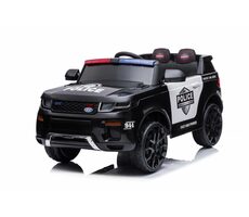 Eljet Dětské elektrické auto policie SUV černá / 50W / rychlost 3-8km/h / nosnost 30kg