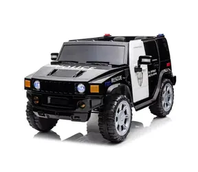 Eljet Dětské elektrické auto policie RANGER černá / 60W / rychlost 3-7km/h / nosnost 30kg