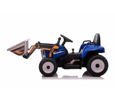 Eljet Dětský elektrický traktor s nakládací lžící modrá / 70W / rychlost 3-8km/h / nosnost 30kg