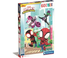 Clementoni PUZZLE Marvel: Spidey a jeho úžasní přátelé MAXI / 60 dílků / od 4 let