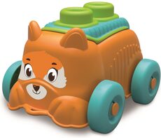 Clementoni Soft Clemmy Senzorické autíčko Liška se 4 kostkami / od 6 měsíců