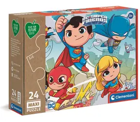 Clementoni Play For Future PUZZLE DC Super Friends MAXI / 24 dílků / od 3 let
