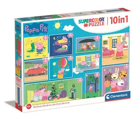 Clementoni PUZZLE  Prasátko Peppa 10v1 / 60 dílků / od 4 let