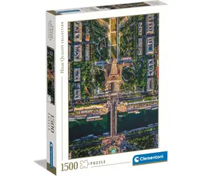 Clementoni PUZZLE Let nad Paříží / 1500 dílků / od 10 let