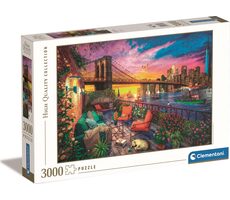 Clementoni PUZZLE Západ slunce nad Manhattanem / 3000 dílků / od 15 let