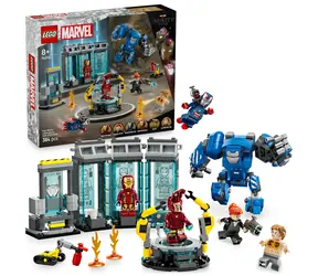 LEGO® Marvel 76315 Iron Man a jeho laboratoř: Síň brnění / Počet dílků: 384 / od 8 let
