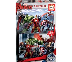 EDUCA Puzzle Avengers / Sjednocení 2x100 dílků / od 6 let