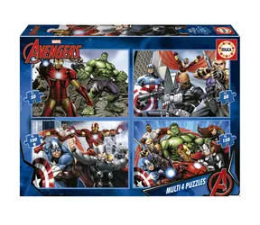 EDUCA Puzzle Avengers 4v1 / (50 & 80 & 100 & 150 dílků) / od 5 let