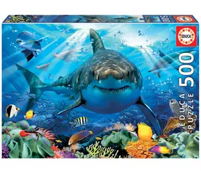 EDUCA Puzzle Bílý žralok / 500 dílků / od 10 let