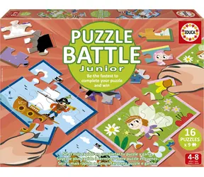 EDUCA Puzzle bitva Fantazie / 16x9 dílků / od 4 let