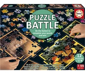 EDUCA Puzzle bitva Příroda / 12x42 dílků / od 7 let 