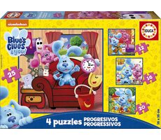 EDUCA Puzzle Blue's Clues 4v1 / (12 & 16 & 20 & 25 dílků) / od 3 let 