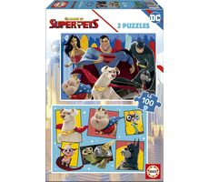 EDUCA Puzzle DC Liga supermazlíčků / 2x100 dílků / od 6 let 