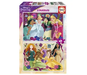 EDUCA Puzzle Disney princezny / 2x48 dílků / od 4 let 