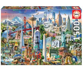 EDUCA Puzzle Divy Severní Ameriky /  1500 dílků / od 11 let 