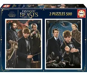 EDUCA Puzzle Fantastická zvířata / 2x500 dílků / od 10 let