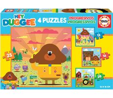 EDUCA Puzzle Hey Duggee 4v1 (12 & 16 & 20 & 25 dílků) / od 3 let 