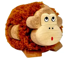 2Kids Toys Dřevěná figurka XL pompon Opice
