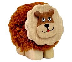 2Kids Toys Dřevěná figurka XL pompon Lev