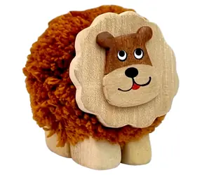 2Kids Toys Dřevěná figurka XL pompon Lev