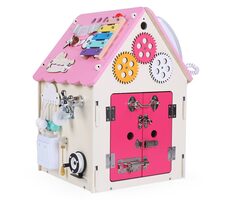 2Kids Toys Activity board Domeček růžový / od 3 let