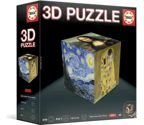 EDUCA 3D Puzzle kostka Umění / 216 dílků / od 14 let