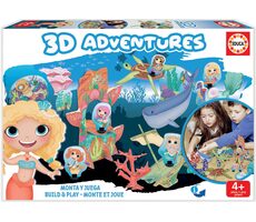 EDUCA 3D puzzle Království mořských víl / 63 dílků / od 4 let