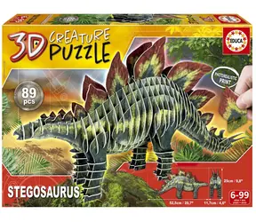 EDUCA 3D puzzle Stegosaurus / 89 dílků / od 6 let 